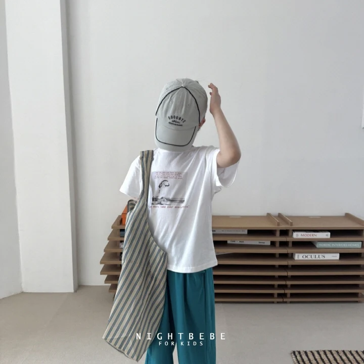 Night Bebe - Korean Baby Fashion - #babyfashion - Move Cat Short Sleeve Tee - 4
