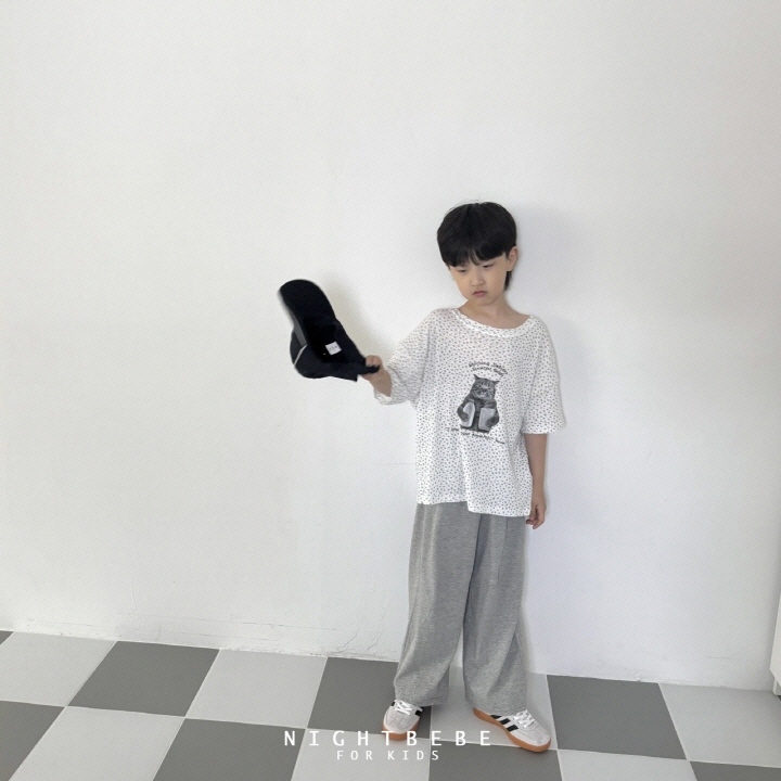 Night Bebe - Korean Baby Fashion - #babygirlfashion - MiYao Loose Short Sleeve Tee - 7