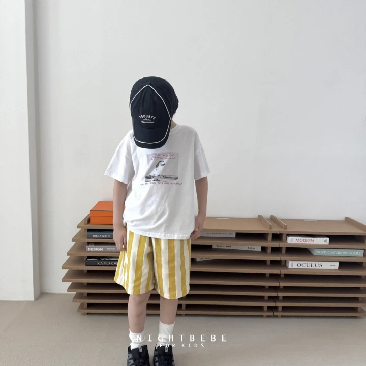 Night Bebe - Korean Baby Fashion - #babyoninstagram - Move Cat Short Sleeve Tee - 7