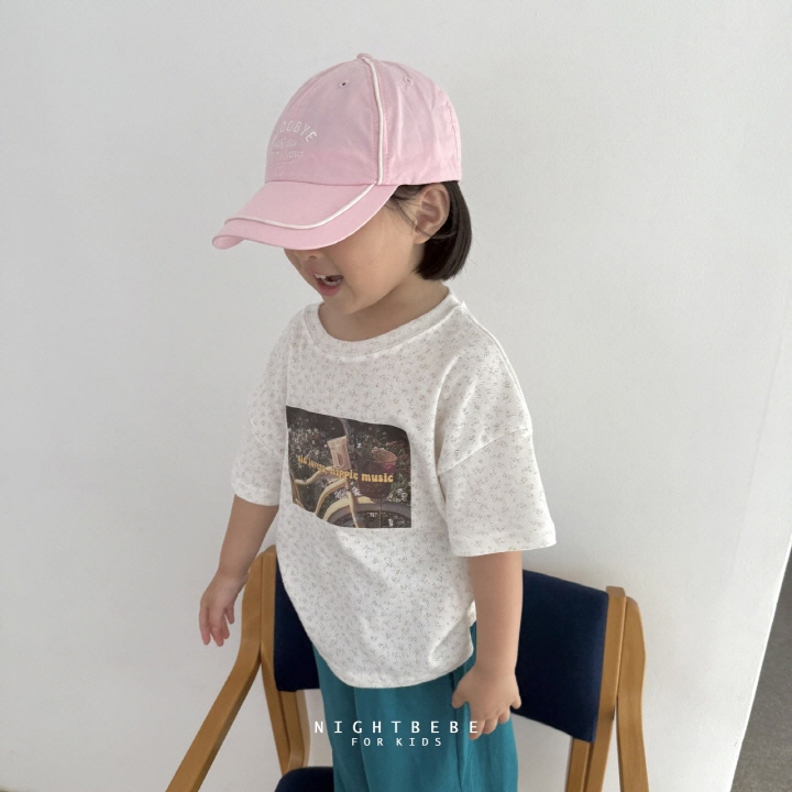 Night Bebe - Korean Baby Fashion - #babyoninstagram - Flower Garden Short Sleeve Tee - 3