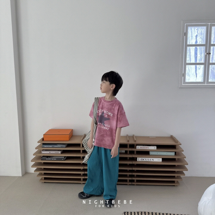 Night Bebe - Korean Baby Fashion - #babyoutfit - Street Washing Short Sleeve Tee - 3