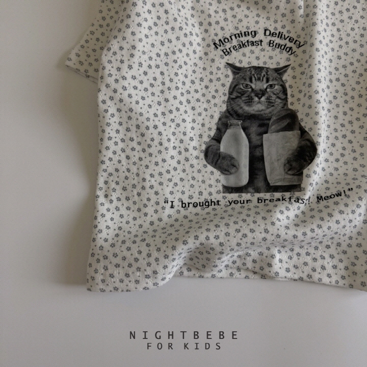 Night Bebe - Korean Baby Fashion - #babyoutfit - MiYao Loose Short Sleeve Tee - 11