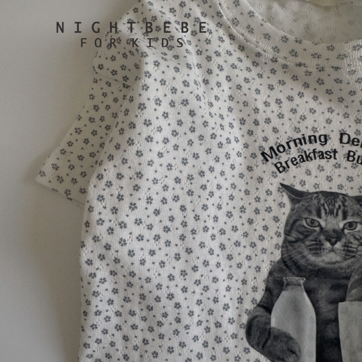 Night Bebe - Korean Baby Fashion - #babyoutfit - MiYao Loose Short Sleeve Tee - 12