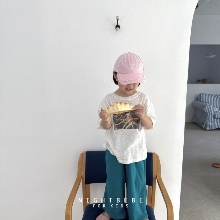 Night Bebe - Korean Baby Fashion - #babyoutfit - Flower Garden Short Sleeve Tee - 5