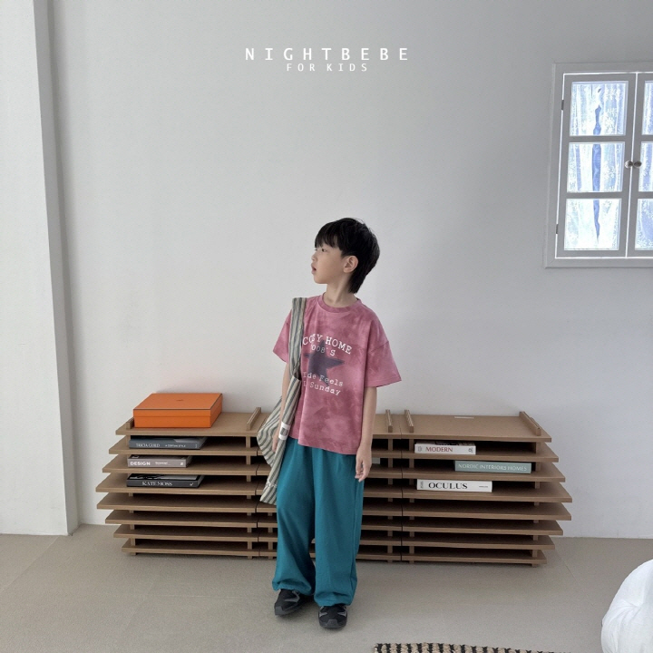Night Bebe - Korean Baby Fashion - #babyoutfit - Street Washing Short Sleeve Tee - 4