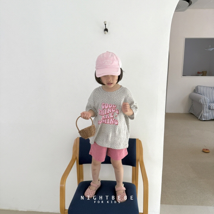 Night Bebe - Korean Baby Fashion - #babywear - Flower Coming Short Sleeve Tee - 5