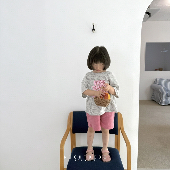 Night Bebe - Korean Baby Fashion - #onlinebabyshop - Flower Coming Short Sleeve Tee - 7