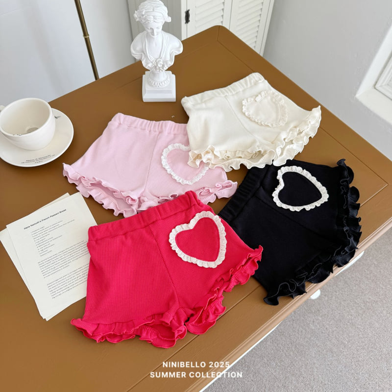 Ninibello - Korean Children Fashion - #childofig - Heart Pom-Pom Shorts - 5