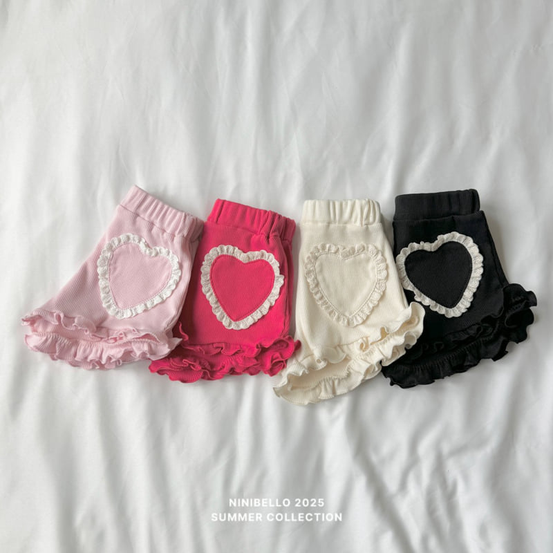 Ninibello - Korean Children Fashion - #childofig - Heart Pom-Pom Shorts - 6
