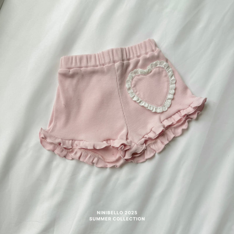 Ninibello - Korean Children Fashion - #childrensboutique - Heart Pom-Pom Shorts - 7