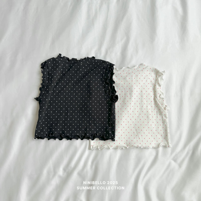 Ninibello - Korean Children Fashion - #childrensboutique - Dot Frill Sleeveless - 7