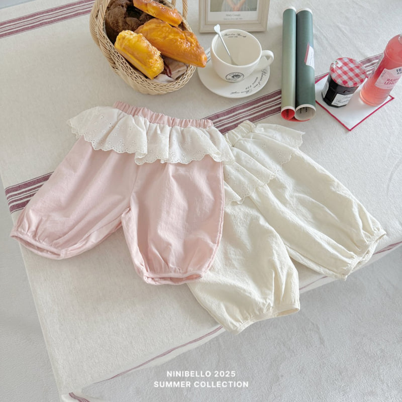 Ninibello - Korean Children Fashion - #childrensboutique - Lace Cotton Pants - 11