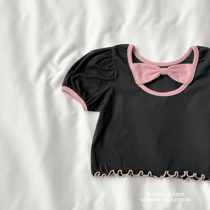 Ninibello - Korean Children Fashion - #designkidswear - Macaron Ribbon Tee - 5