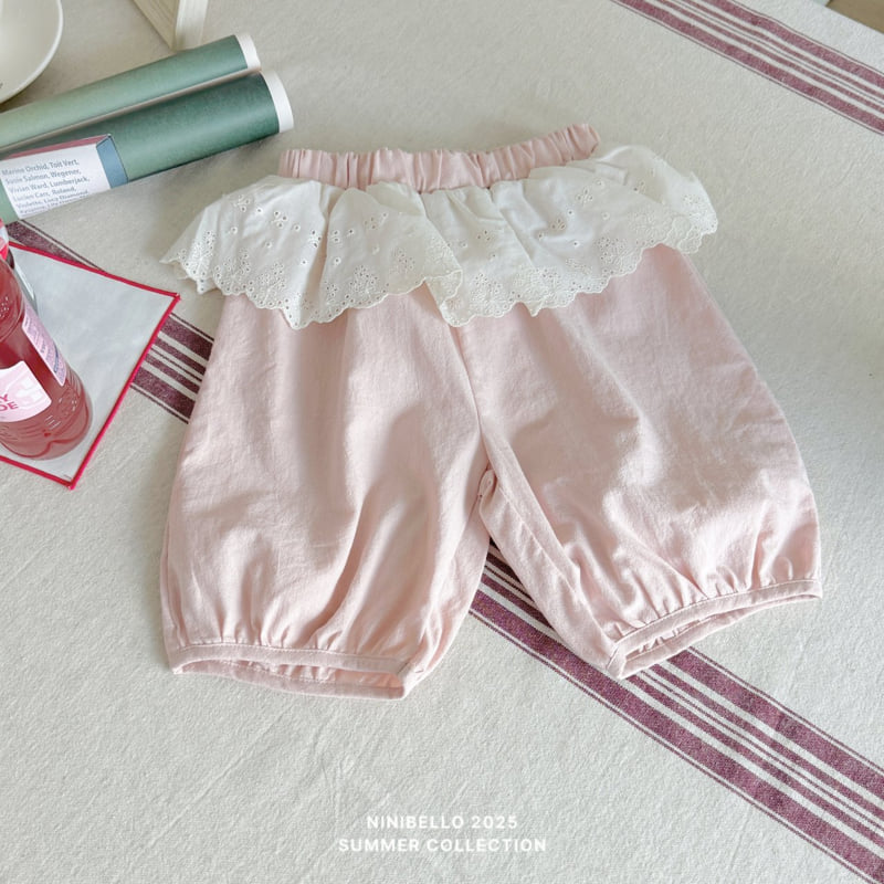 Ninibello - Korean Children Fashion - #designkidswear - Lace Cotton Pants - 12