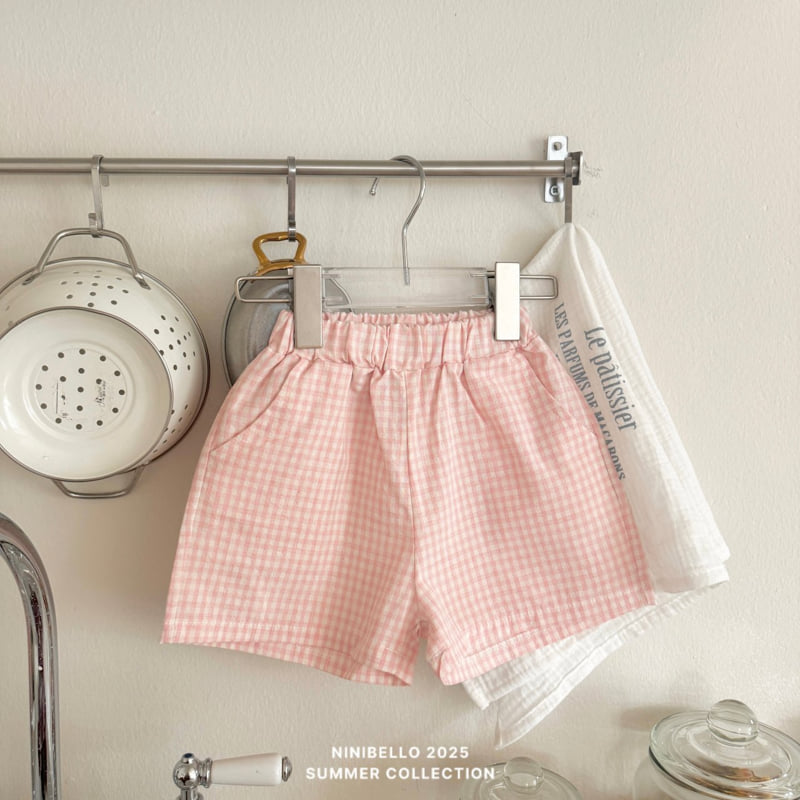 Ninibello - Korean Children Fashion - #discoveringself - Check Half Pants - 8