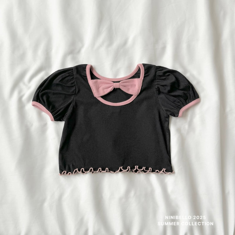 Ninibello - Korean Children Fashion - #discoveringself - Macaron Ribbon Tee - 6