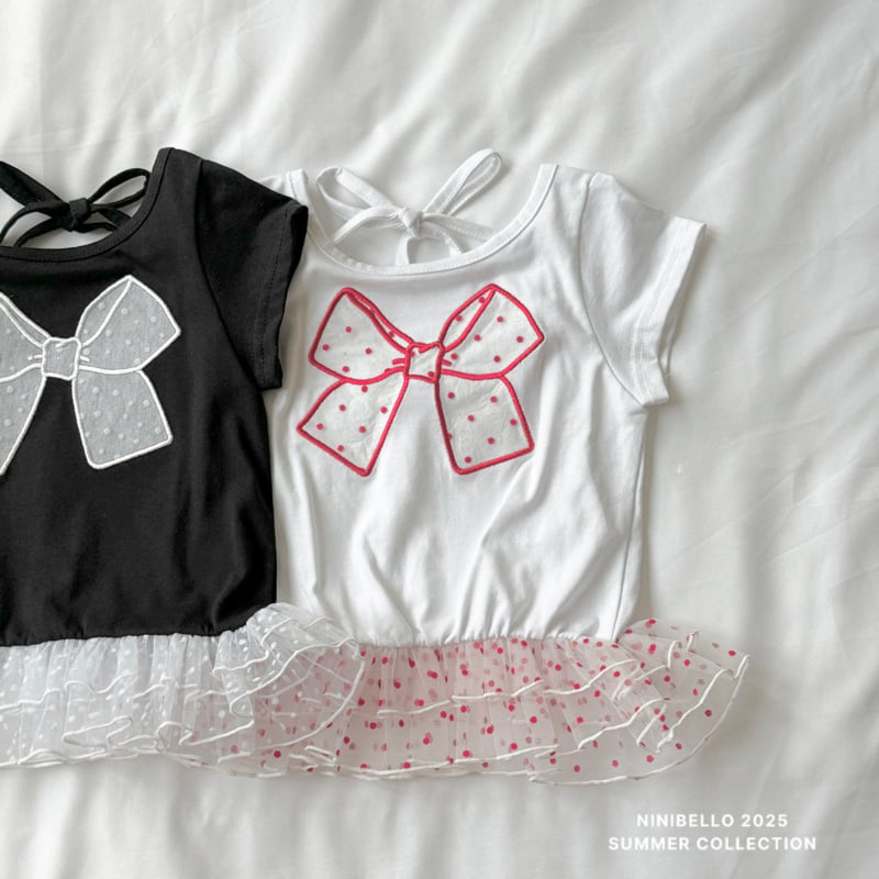 Ninibello - Korean Children Fashion - #discoveringself - Shasha Dot Ribbon Tee - 5