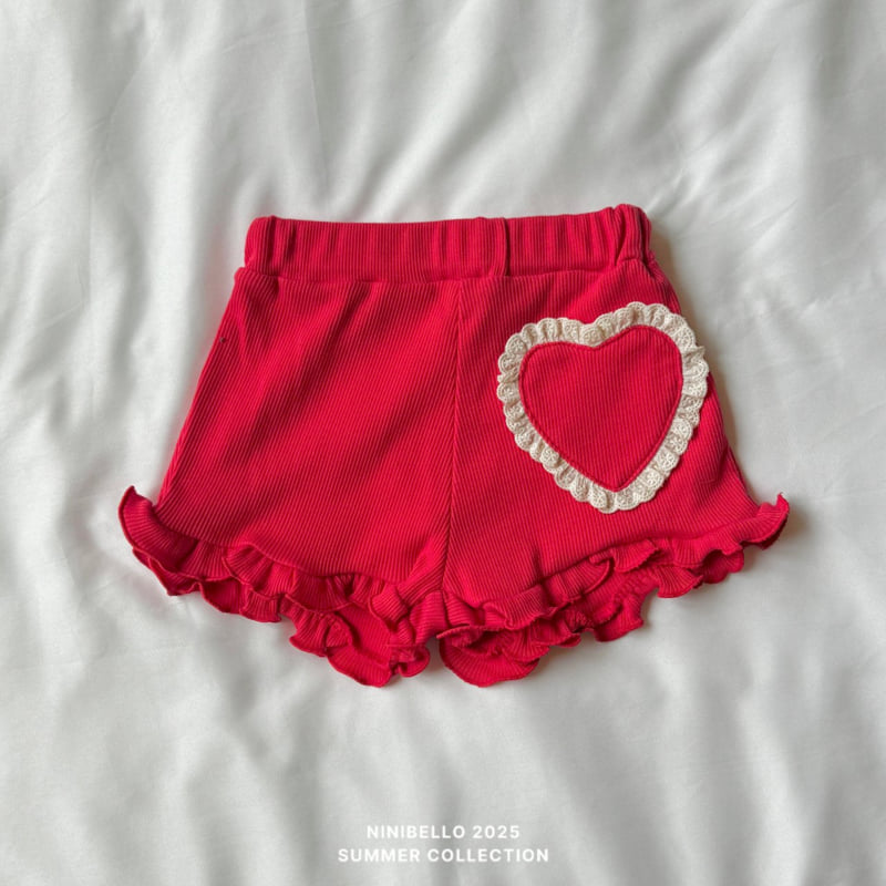 Ninibello - Korean Children Fashion - #fashionkids - Heart Pom-Pom Shorts - 10
