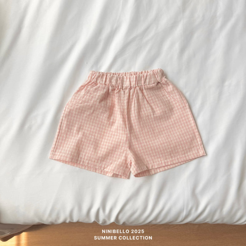 Ninibello - Korean Children Fashion - #fashionkids - Check Half Pants - 9