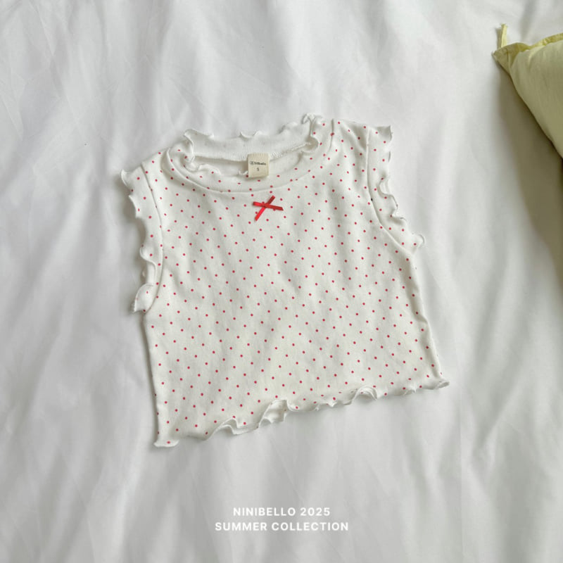 Ninibello - Korean Children Fashion - #fashionkids - Dot Frill Sleeveless - 10