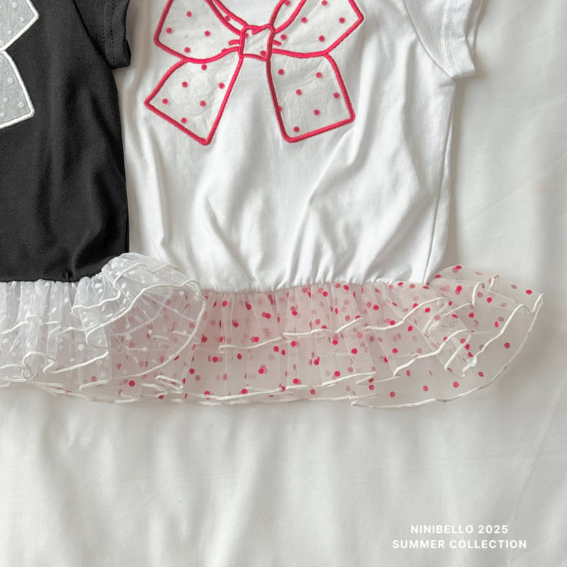 Ninibello - Korean Children Fashion - #fashionkids - Shasha Dot Ribbon Tee - 6