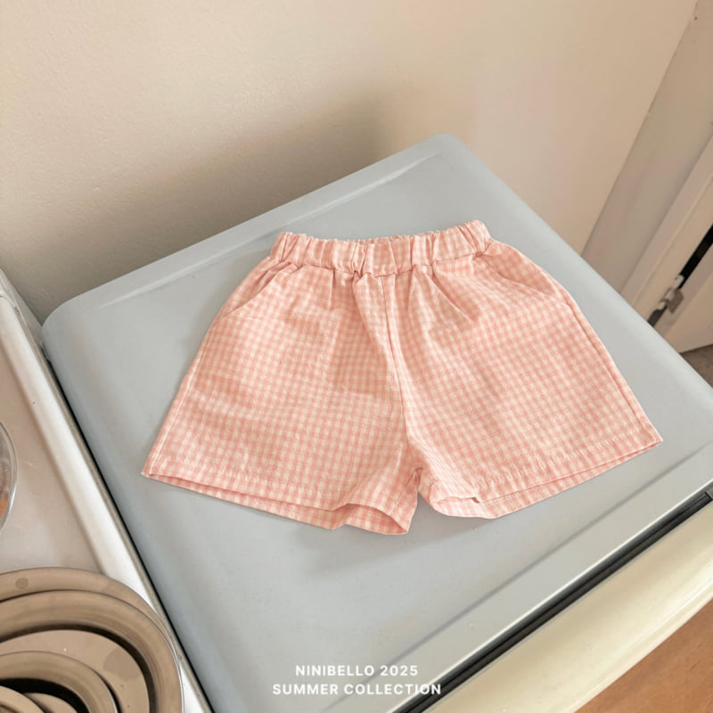 Ninibello - Korean Children Fashion - #kidsshorts - Check Half Pants - 10