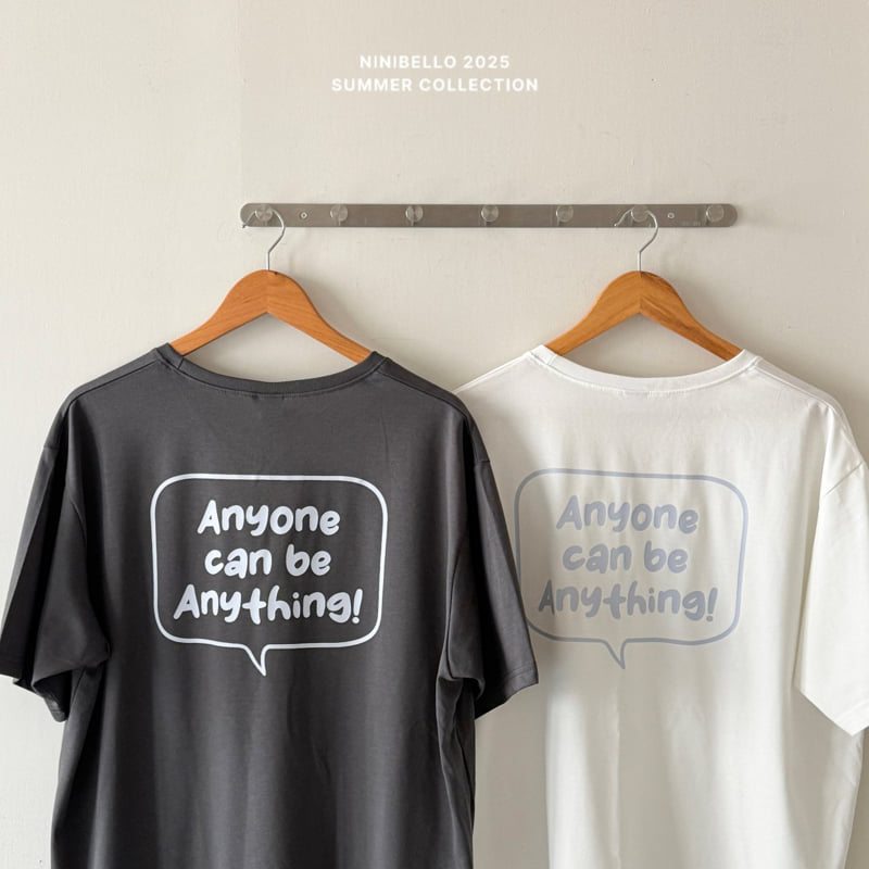 Ninibello - Korean Children Fashion - #kidsshorts - Message Short Sleeve Tee