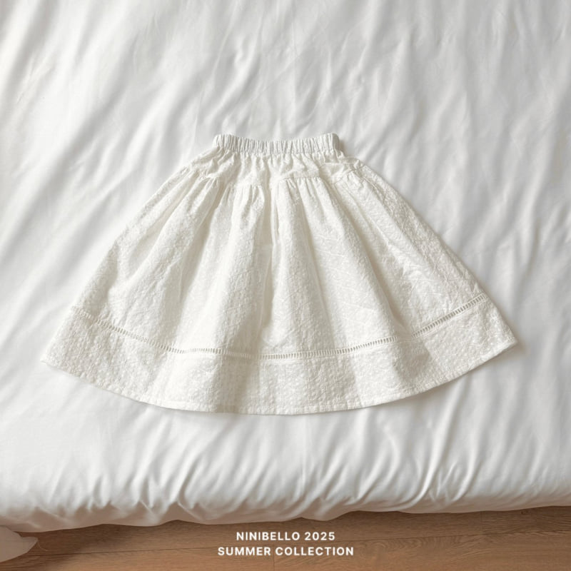 Ninibello - Korean Children Fashion - #fashionkids - Ellie Eyelet Skirt - 4