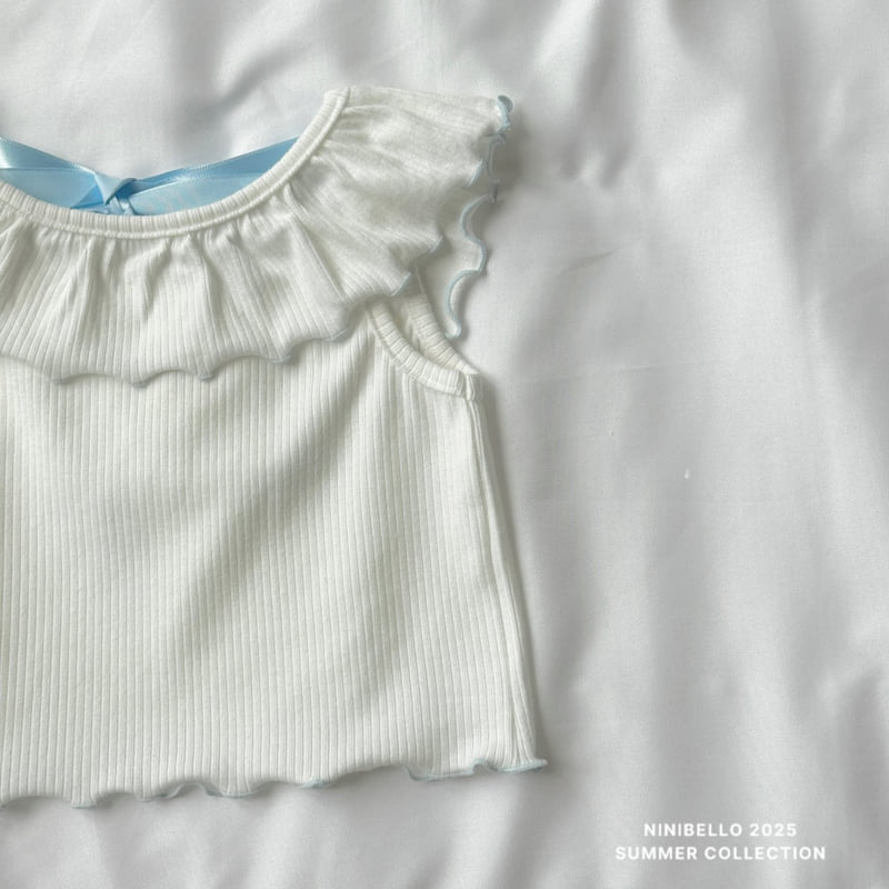 Ninibello - Korean Children Fashion - #kidsstore - Mimi Frill Sleeveless - 3