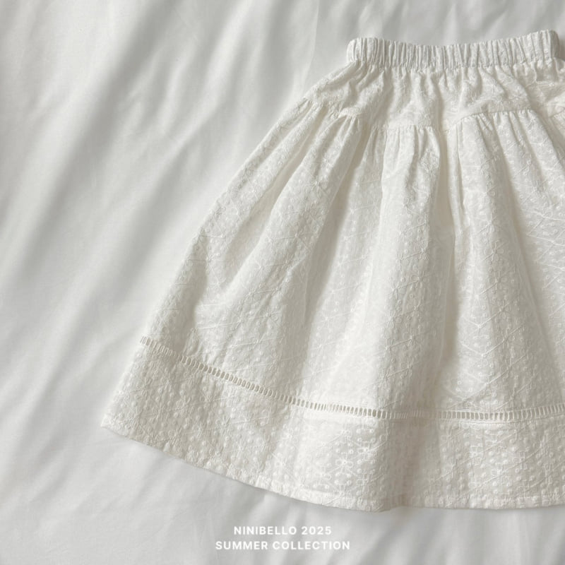 Ninibello - Korean Children Fashion - #kidsstore - Ellie Eyelet Skirt - 5