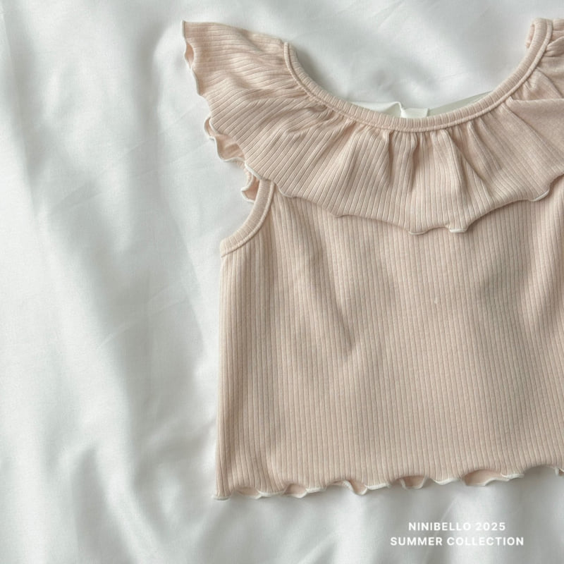 Ninibello - Korean Children Fashion - #kidsstore - Mimi Frill Sleeveless - 4