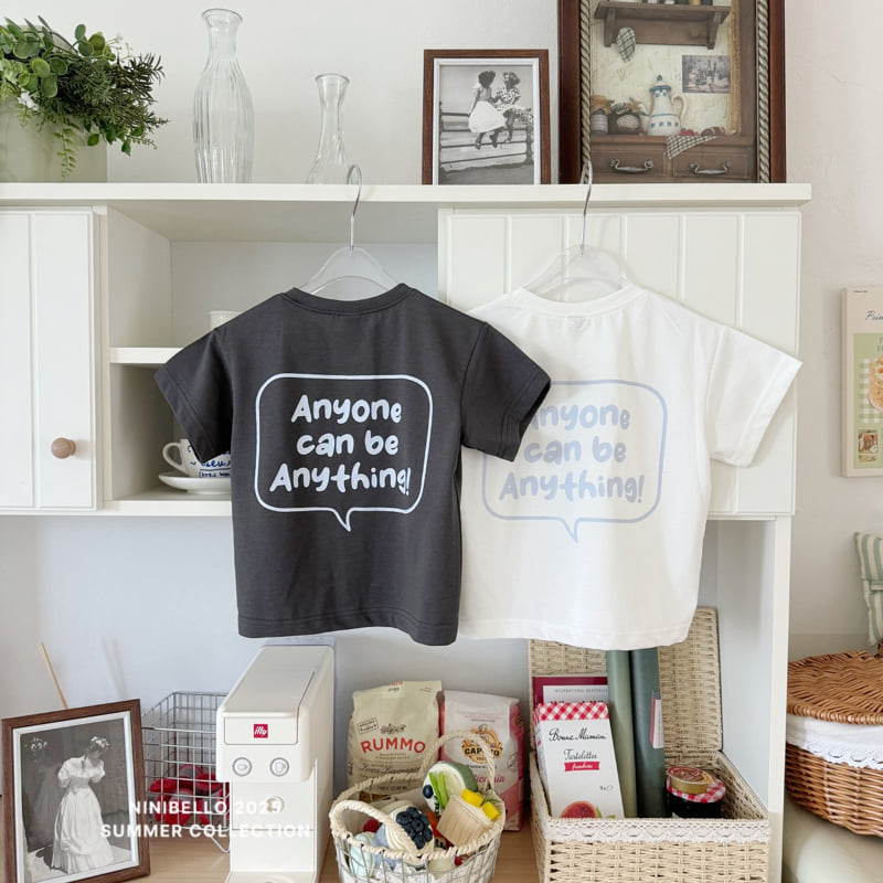 Ninibello - Korean Children Fashion - #kidzfashiontrend - Message Short Sleeve Tee