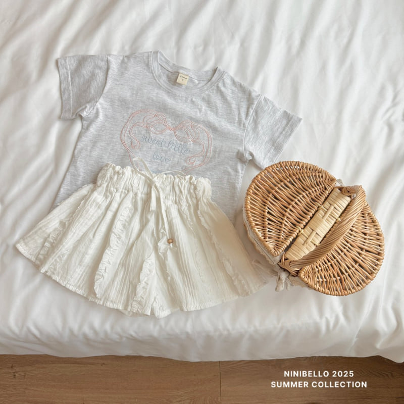 Ninibello - Korean Children Fashion - #kidzfashiontrend - Sweet Love Embroidered Tee - 11