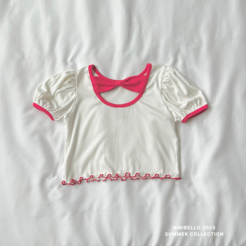 Ninibello - Korean Children Fashion - #kidzfashiontrend - Macaron Ribbon Tee - 10
