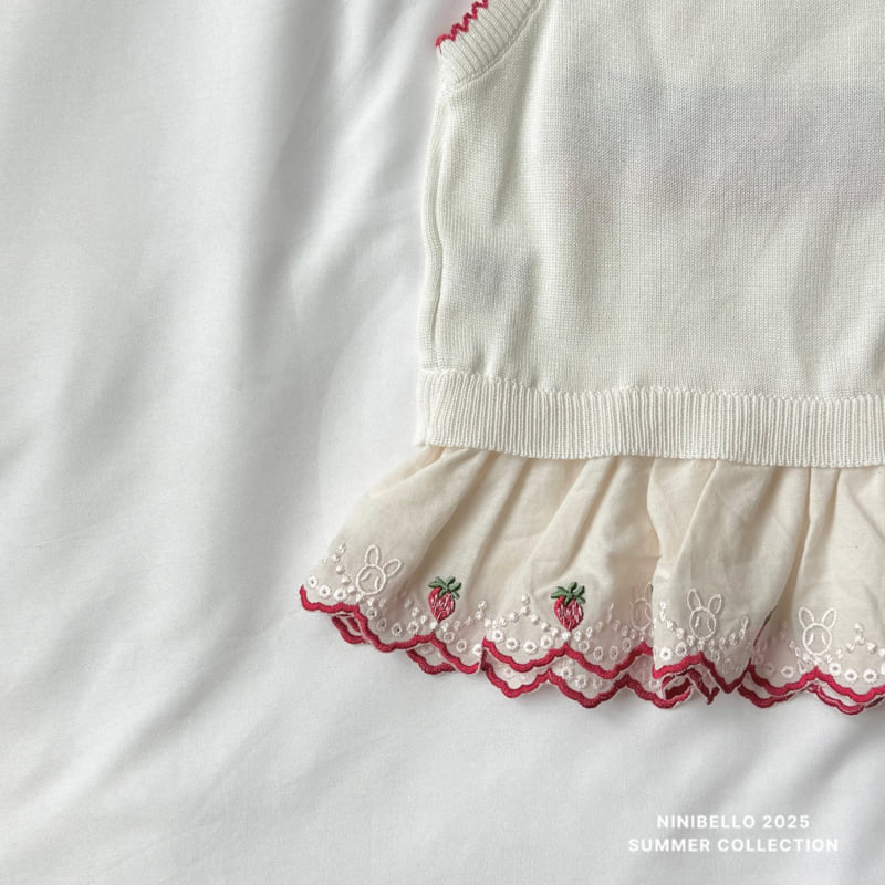 Ninibello - Korean Children Fashion - #littlefashionista - Berry Pop Sleeveless Knit - 7