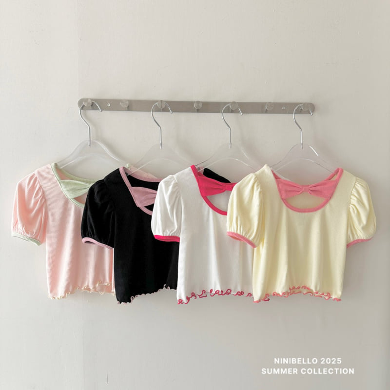 Ninibello - Korean Children Fashion - #littlefashionista - Macaron Ribbon Tee - 12