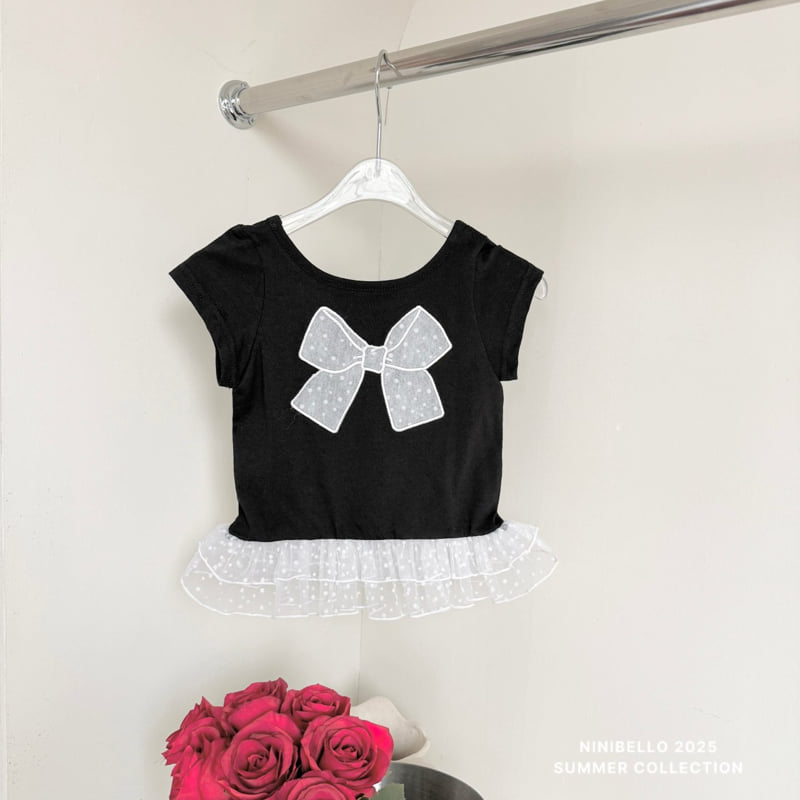 Ninibello - Korean Children Fashion - #littlefashionista - Shasha Dot Ribbon Tee - 11