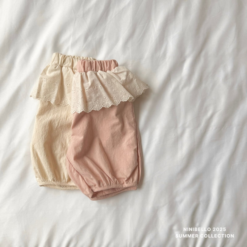 Ninibello - Korean Children Fashion - #littlefashionista - Lace Cotton Pants - 5