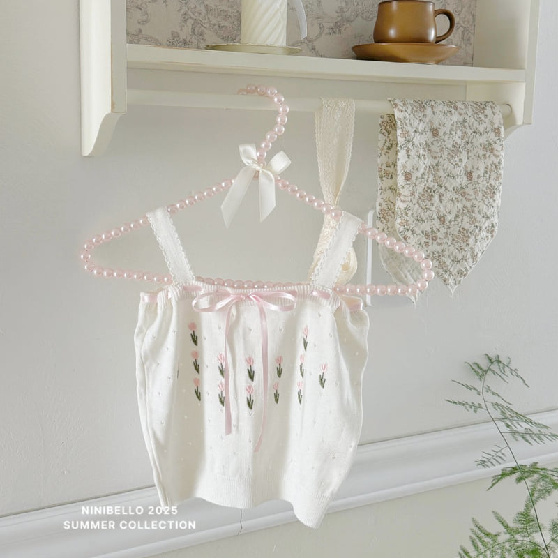 Ninibello - Korean Children Fashion - #magicofchildhood - Fleur Ribbon Sleeveless Knit - 11