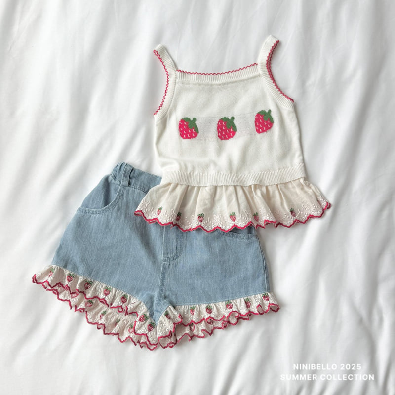 Ninibello - Korean Children Fashion - #prettylittlegirls - Berry Pop Sleeveless Knit - 10