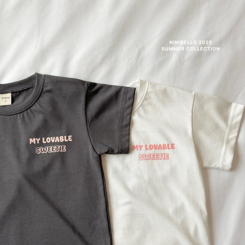 Ninibello - Korean Children Fashion - #prettylittlegirls - Message Short Sleeve Tee - 6