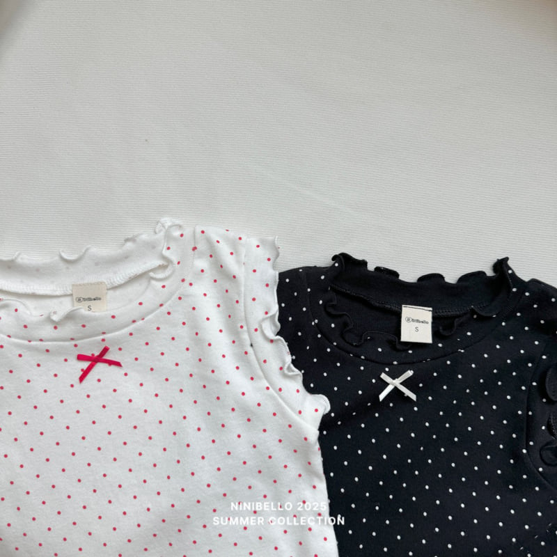 Ninibello - Korean Children Fashion - #todddlerfashion - Dot Frill Sleeveless - 3