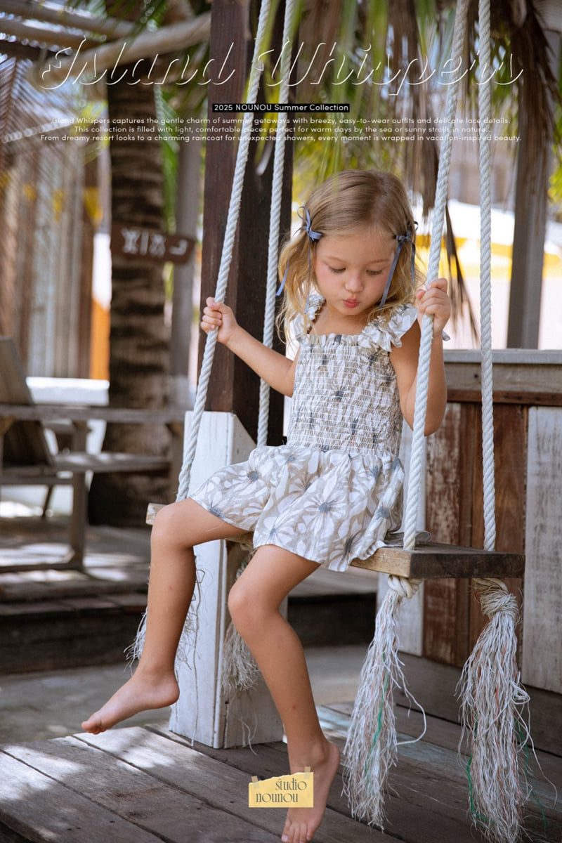 Nounou - Korean Children Fashion - #Kfashion4kids - Palm Ruffle Overall - 2