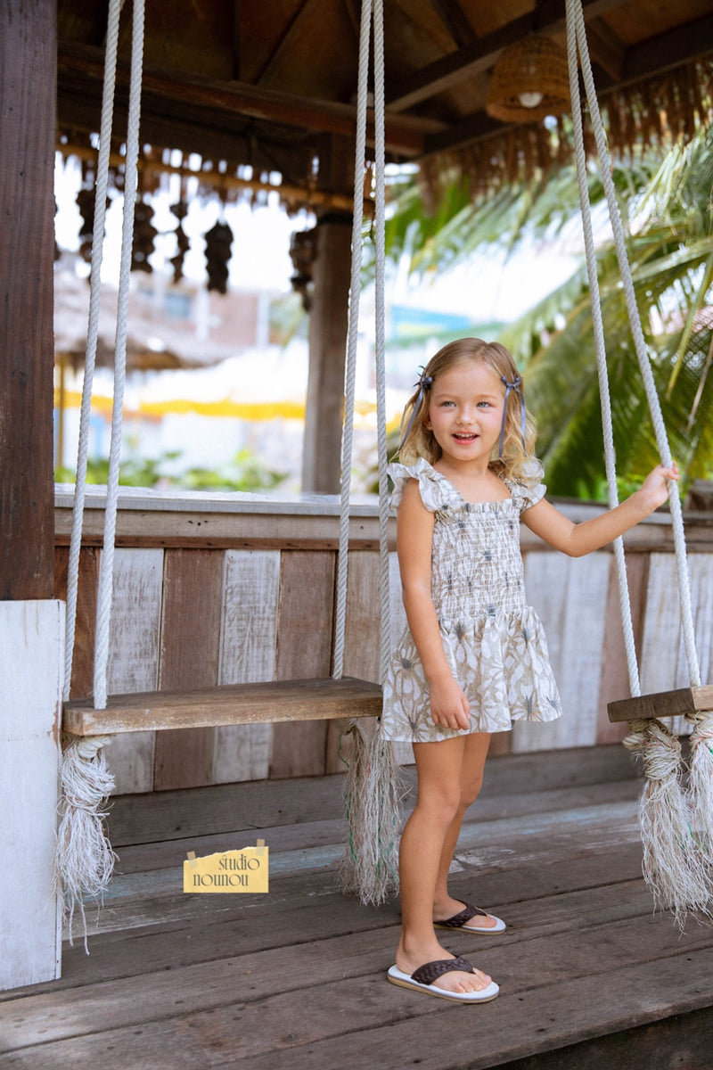 Nounou - Korean Children Fashion - #childofig - Palm Ruffle Overall - 8