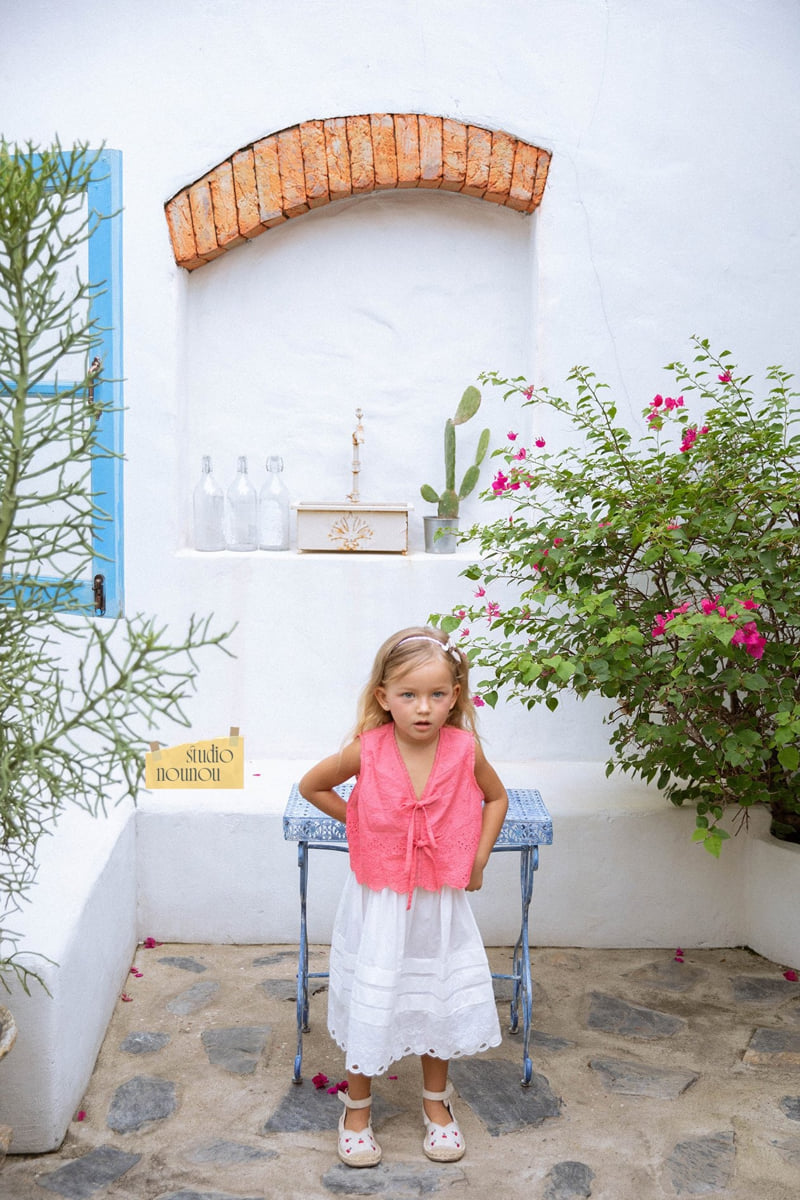 Nounou - Korean Children Fashion - #kidsshorts - Peach Vest - 5
