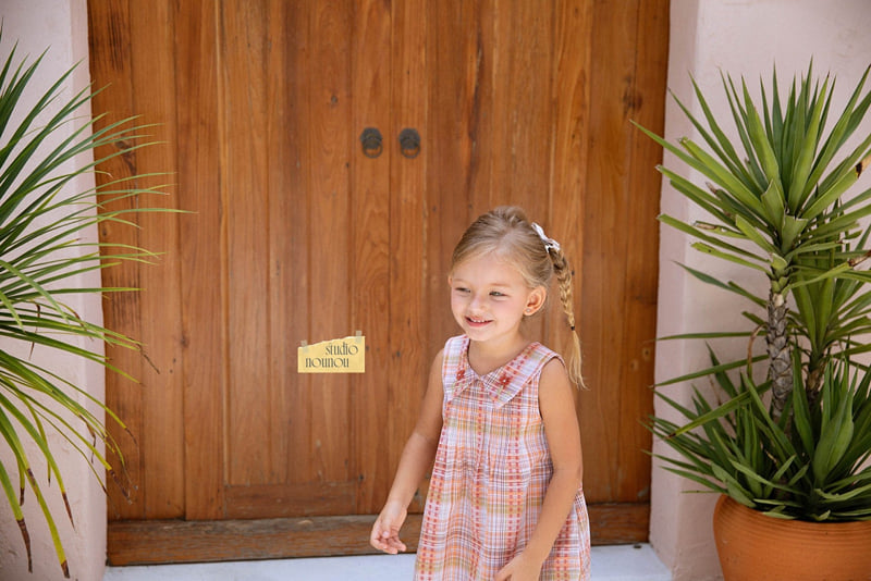 Nounou - Korean Children Fashion - #minifashionista - Coral One-piece - 7