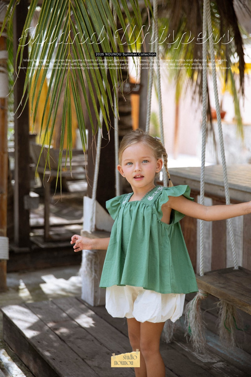 Nounou - Korean Children Fashion - #prettylittlegirls - Wavy Blouse