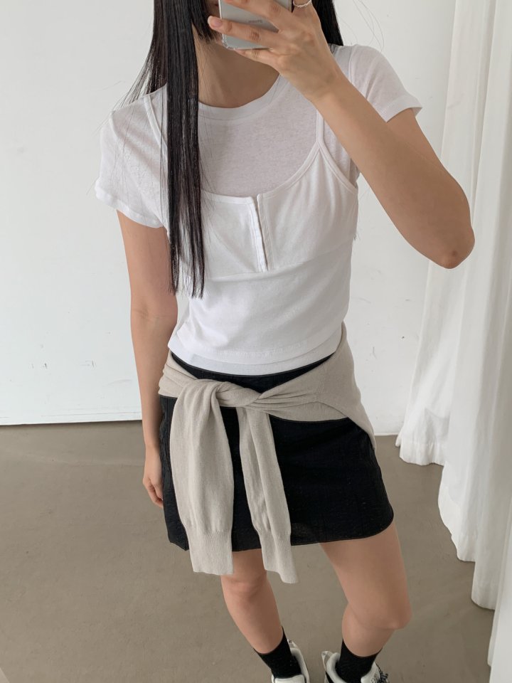 Nutplan - Korean Women Fashion - #momslook - Hook Tee - 8