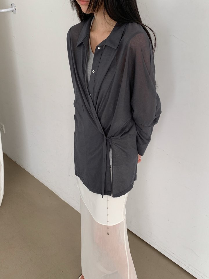 Nutplan - Korean Women Fashion - #momslook - See-Through Blouse - 8
