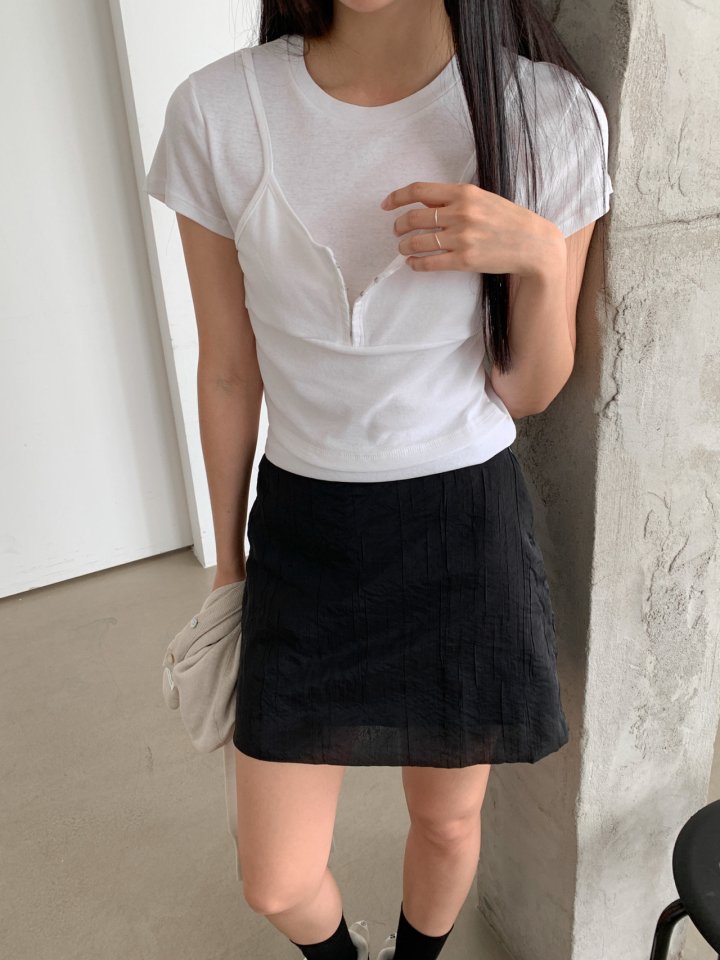 Nutplan - Korean Women Fashion - #shopsmall - Hook Tee - 5